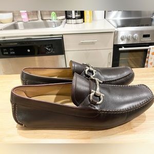 Men’s Ferragamo Driver Loafers (Brown,US 10.5)